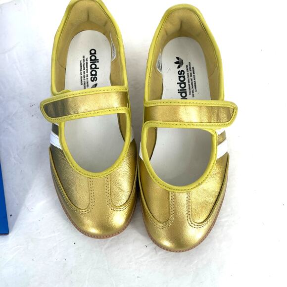 Adidas Originals Samba Jane Gold Metallic Mary Jane Sneakers Womens 7.5 NIB - Picture 7 of 10